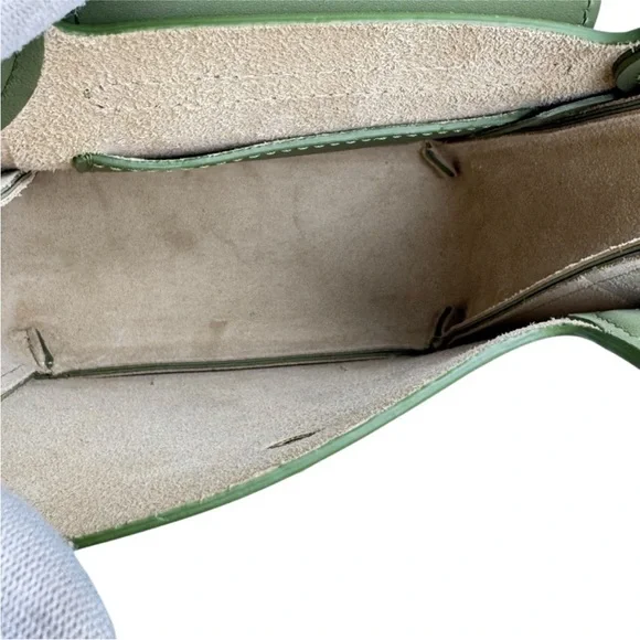 Longchamp Green Extra Small Leather Le Pliage Du Jardinier Bag